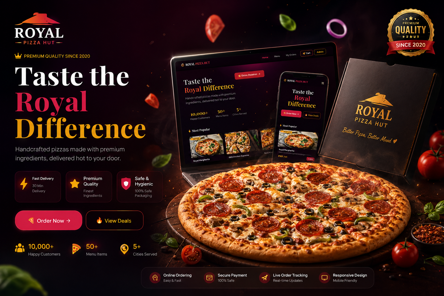 🍕 PizzaHub – Premium Online Food Ordering PHP Script | Restaurant Management System